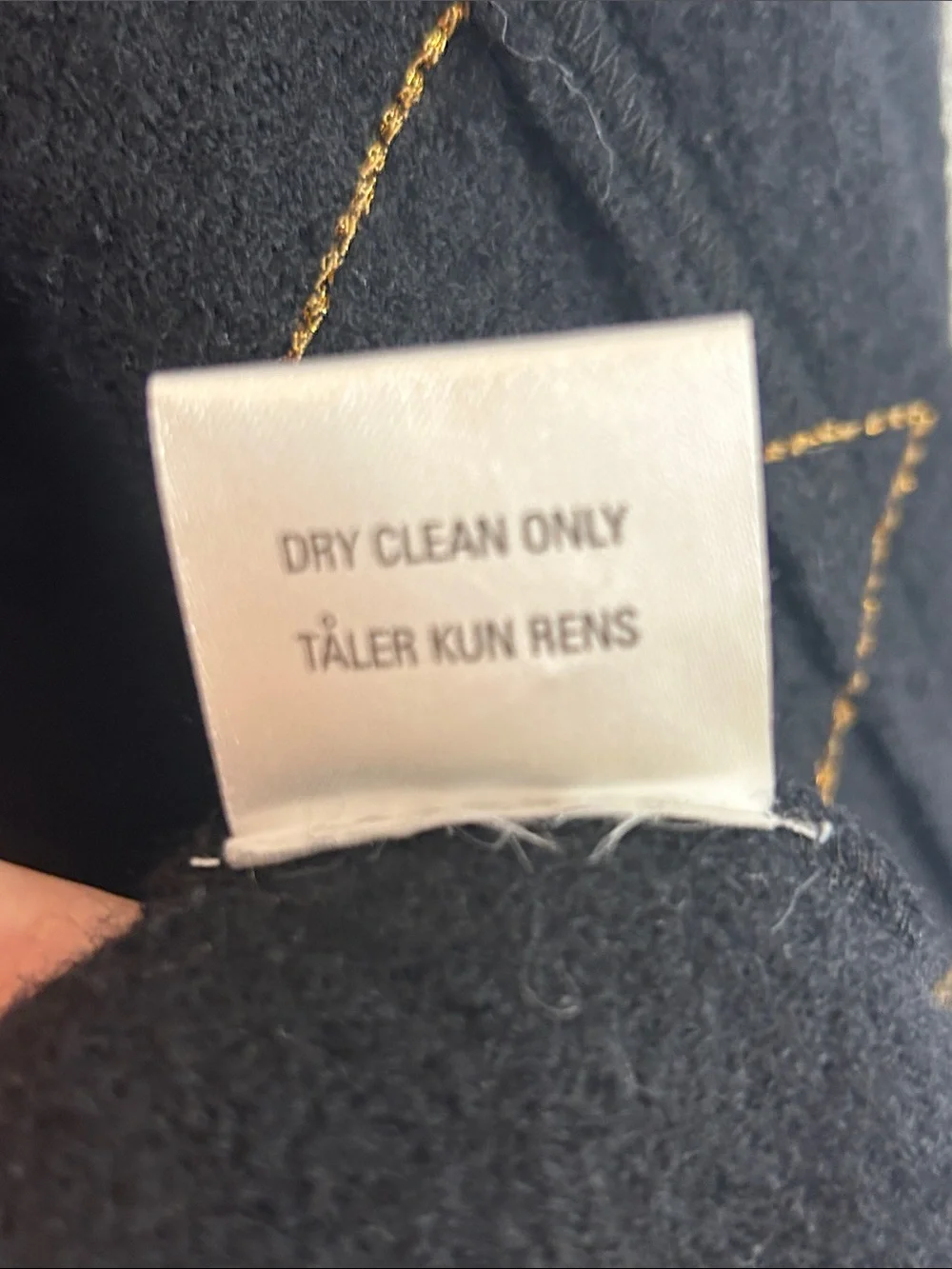 Kit Karnaby Black 100% Wool Draped Coat S Contrast Stitch